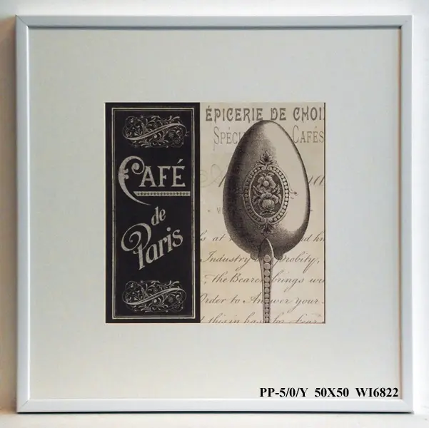 Obraz Zdobiona srebrna łyżka 50x50 cm