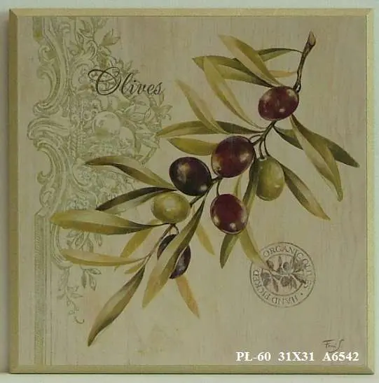 Obraz Zielona kuchnia, oliwki 31x31 cm