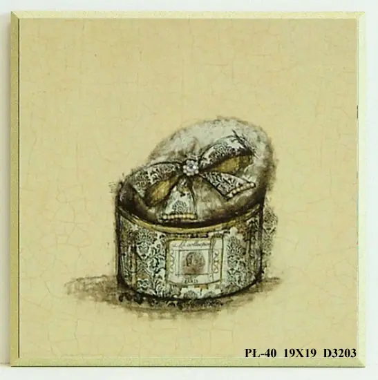 Obraz Złote akcenty, puderniczka 19x19 cm