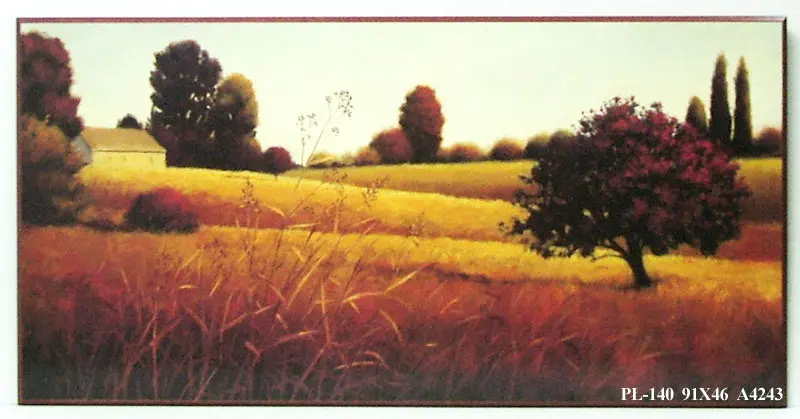 Obraz Złote pola nad rzeką 91x46 cm