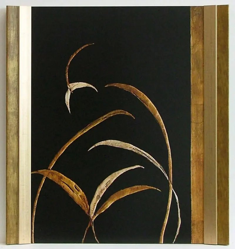 Obraz Złote trawy w półramie 45x60 cm
