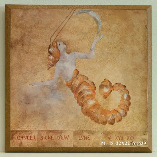 Obraz Znaki zodiaku, rak 22x22 cm