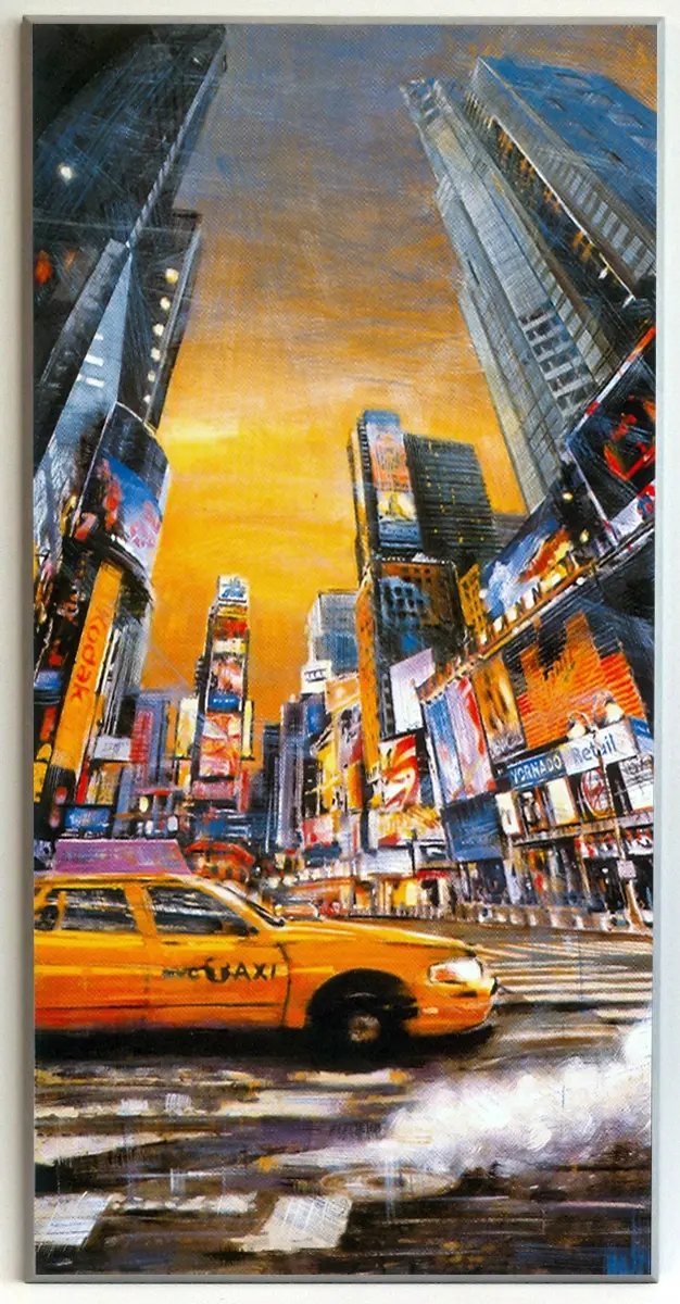 Obraz Żółta taksówka Nowego Yorku 51x101 cm