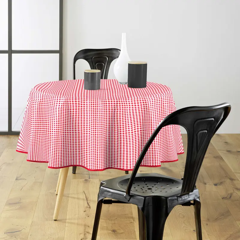Obrus okrągły MINI VICHY, Ø 160 cm, kratka