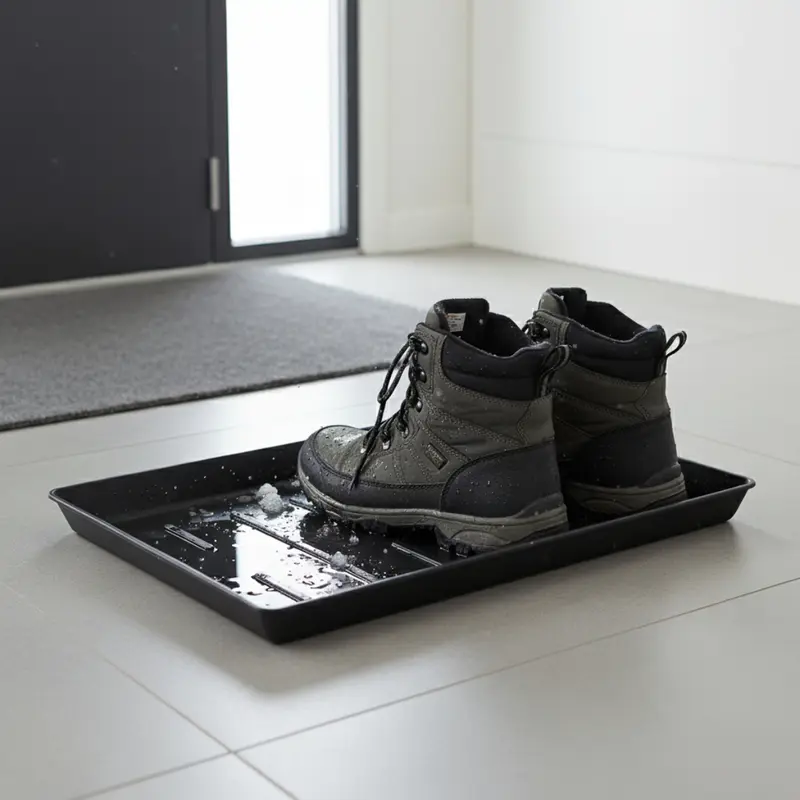 Ociekacz na buty NIU, 3 plastikowe tacki, 35 x 27 x 3 cm