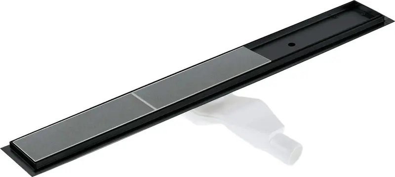 Odpływ liniowy podłogowy 90 cm - Odwracalny Czarny Mat