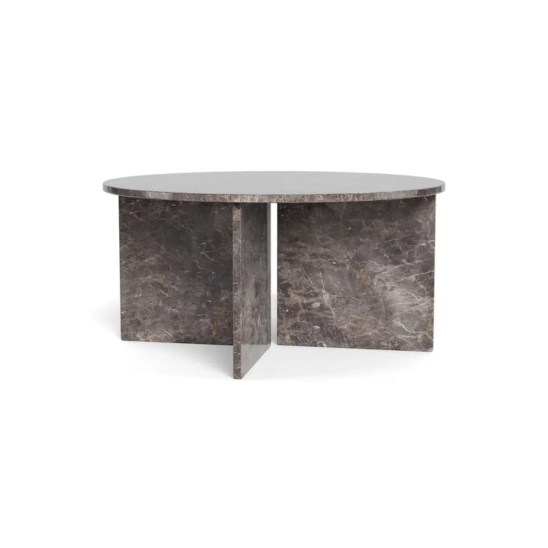 Okrągły stolik kawowy o średnicy 90 cm w stylu eleganckim | Plaris