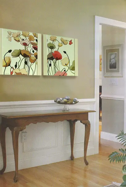 Oliwkowy przedpokój 2 razy 40x50