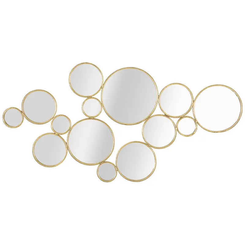 OUTLET Kompozycja luster w złotej ramie, 100 x 51,5 cm