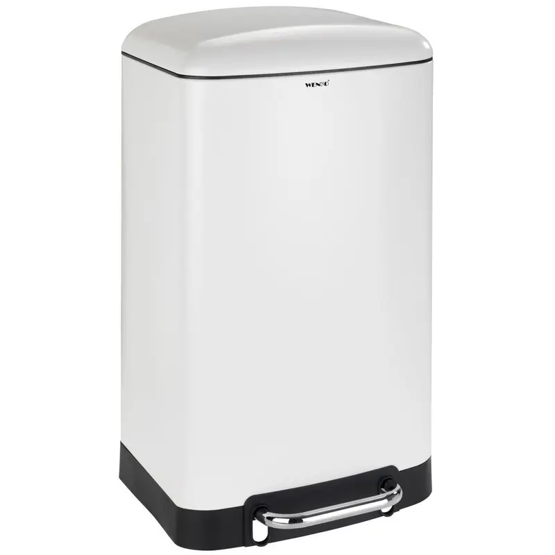 OUTLET Kosz na odpadki z wyciąganym wkładem i pedałem otwierającym pokrywę, elegancki pojemnik na śmieci - 30 l, WENKO