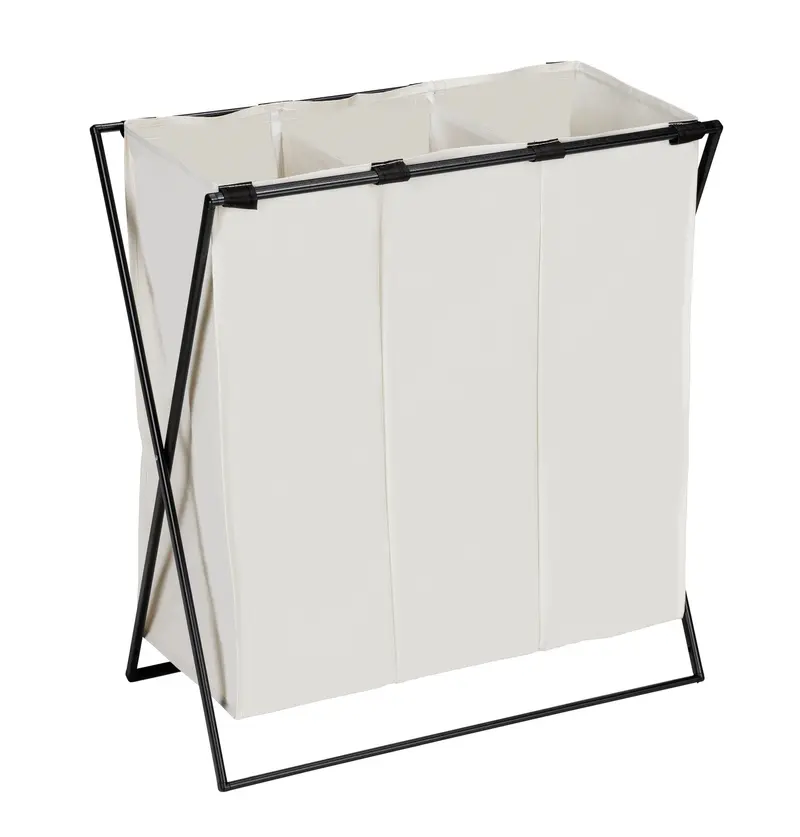 OUTLET Kosz na pranie z trzema przegródkami, Trio, WENKO