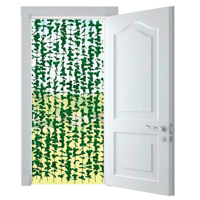 OUTLET Kurtyna na drzwi, sztuczny LIŚCIE, 90 x 190 cm