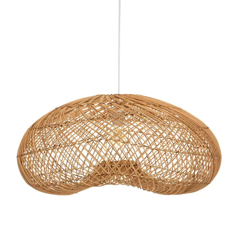 OUTLET Lampa rattanowa, sufitowa, Ø 68 cm