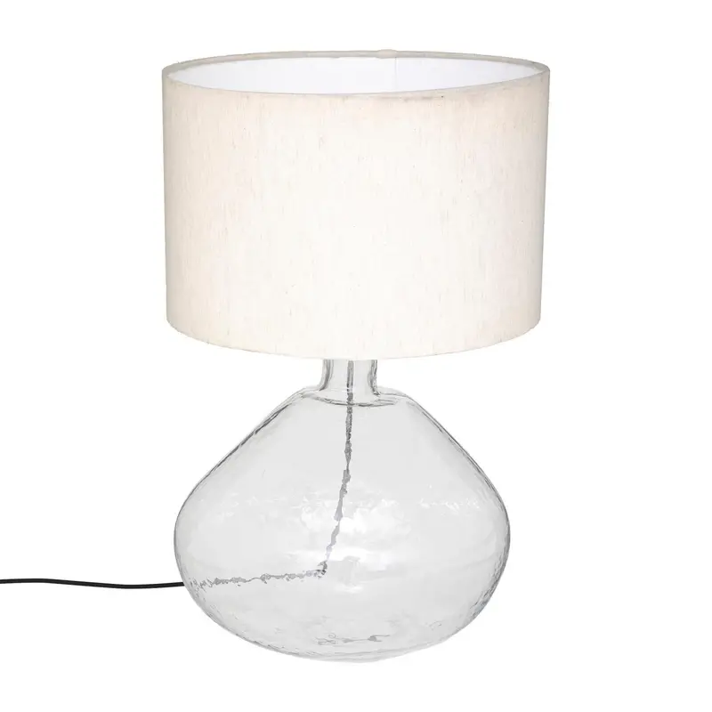 OUTLET Lampa z materiałowym abażurem Melly, wys. 60 cm