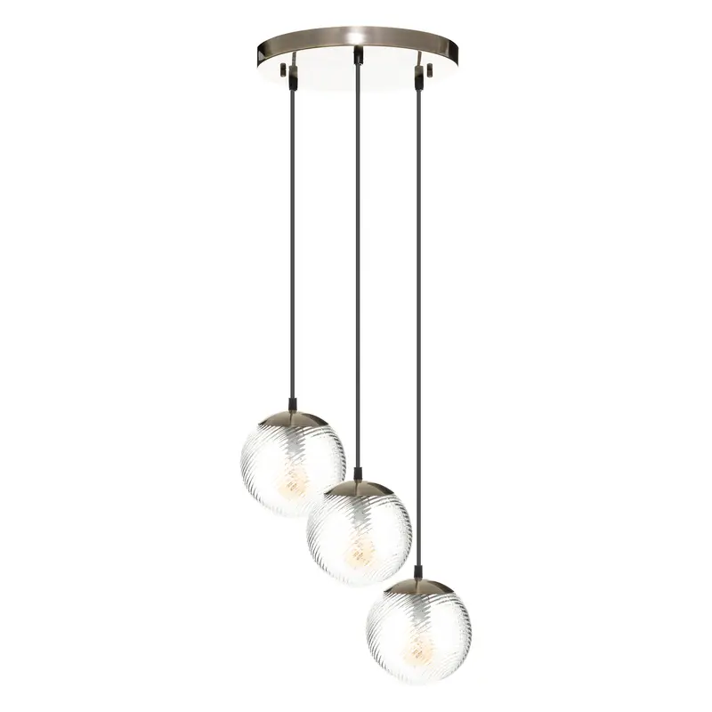 OUTLET Lampy wiszące do salonu, szklane kule, Ø 15 cm