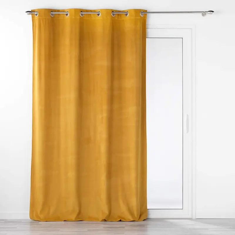 OUTLET Ozdobna zasłona z aksamitu VELOURIANE, 140 x 260 cm