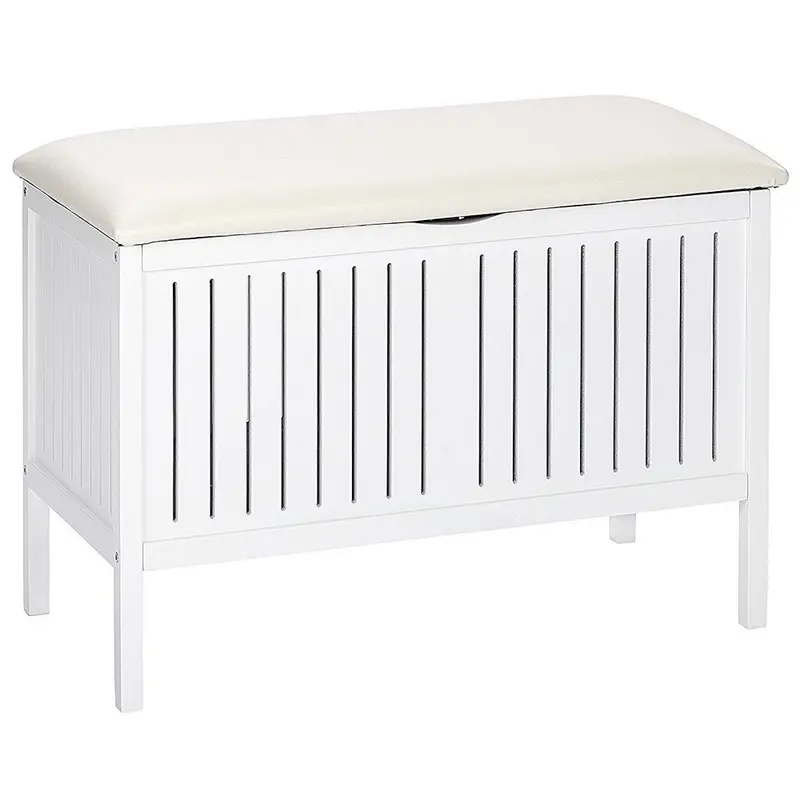 OUTLET Pufa łazienkowa OSLO, kosz na pranie, schowek - 2w1, WENKO