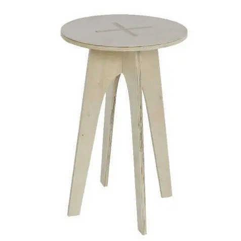 OUTLET Stolik kawowy okrągły Simplicity, drewniany