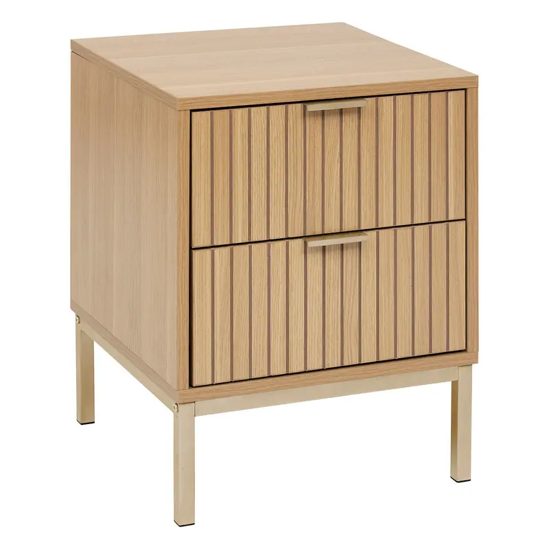 OUTLET Szafka nocna TASSO z dwoma szufladami, 40 x 40 x 52,5 cm