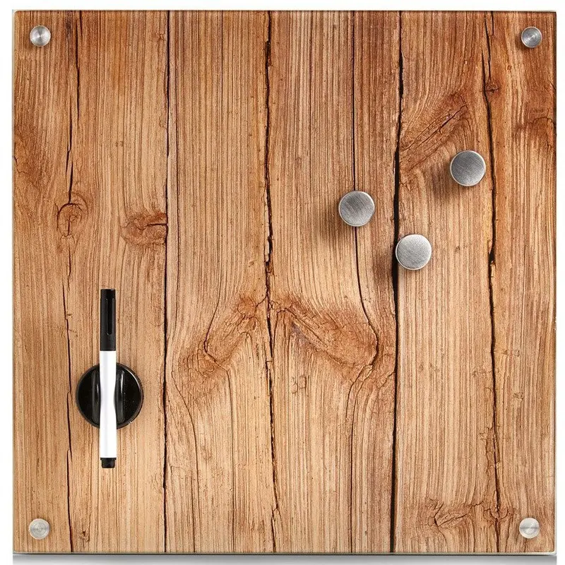 OUTLET Szklana tablica magnetyczna MEMO + 3 magnesy, 40x40 cm, ZELLER