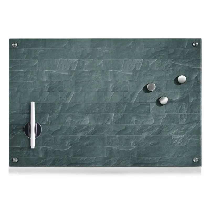 OUTLET Szklana tablica magnetyczna STONEWALL + 3 magnesy, 60x40 cm, ZELLER