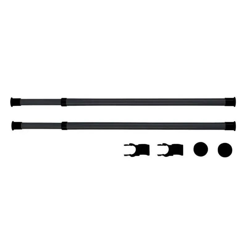 OUTLET Szyna do garderoby, drążek do ubrań HERKULES 2 sztuki, 75-120 cm, WENKO
