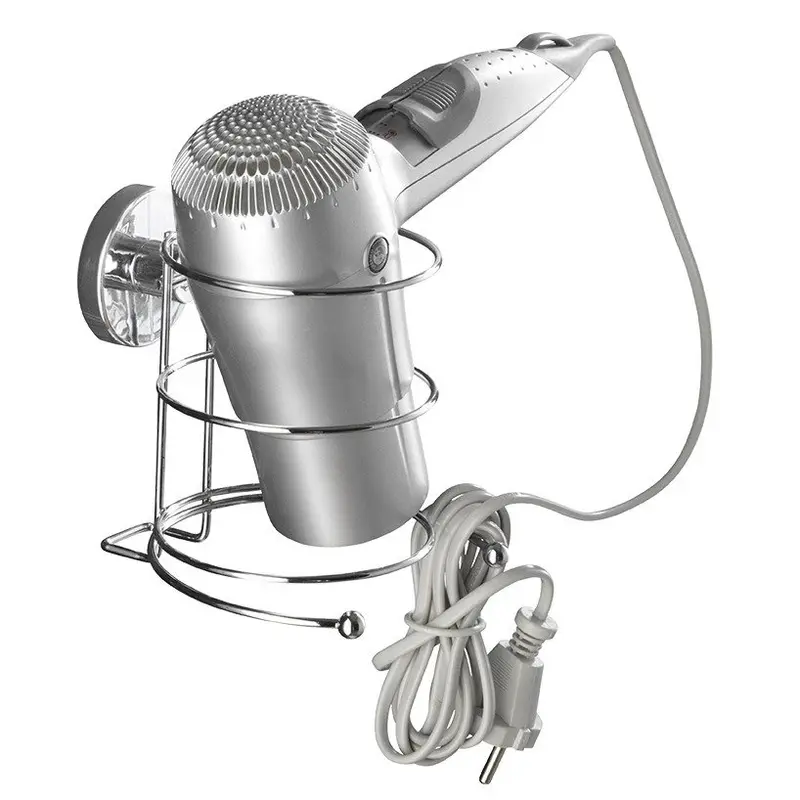 OUTLET Uchwyt na suszarkę do włosów MILAZZO, Vacuum-Loc - stal chromowana, WENKO