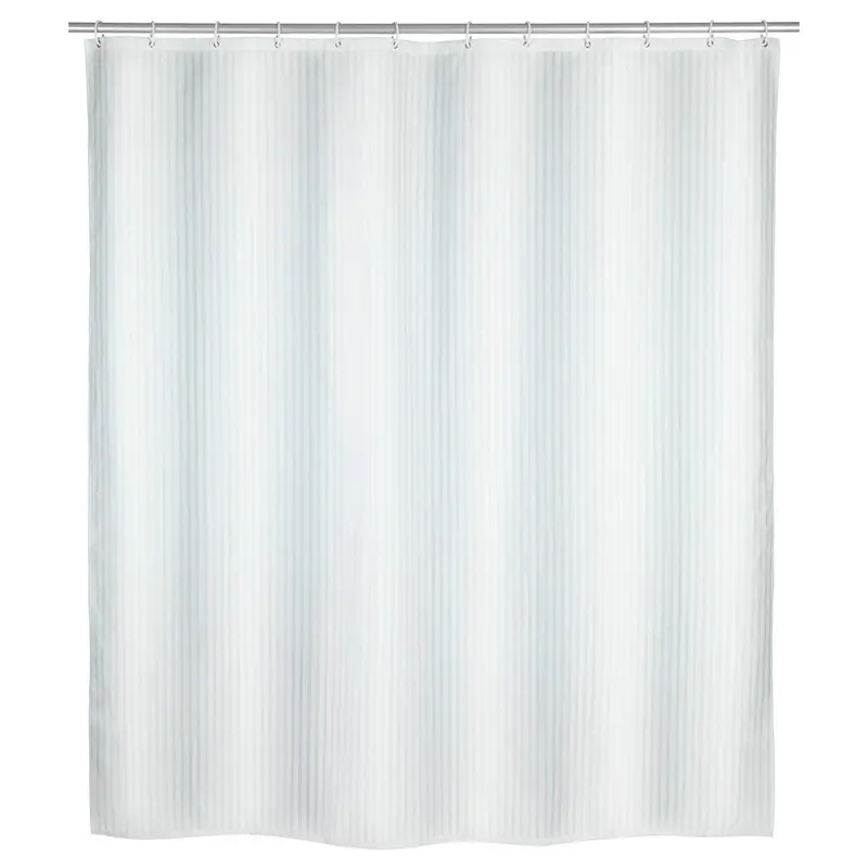 OUTLET Zasłona prysznicowa z poliestru, wodoodporna kurtyna PALAIS + 12 pierścieni mocujących - 200 x 180 cm, WENKO