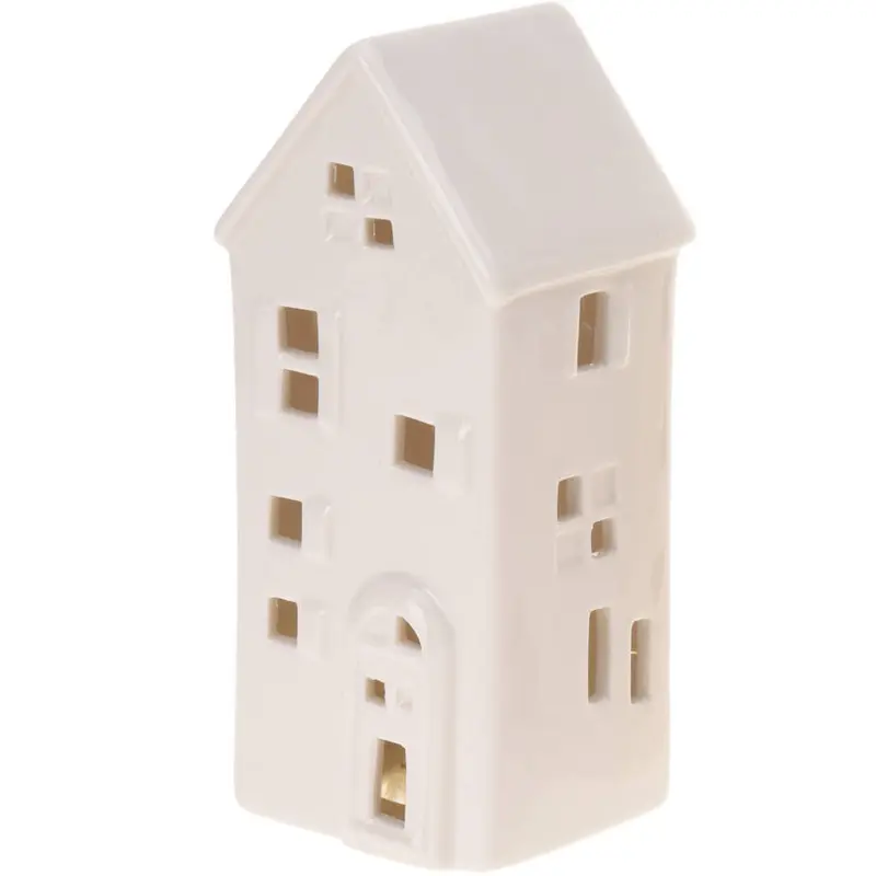 Ozdobny domek ceramiczny LED, 16 cm
