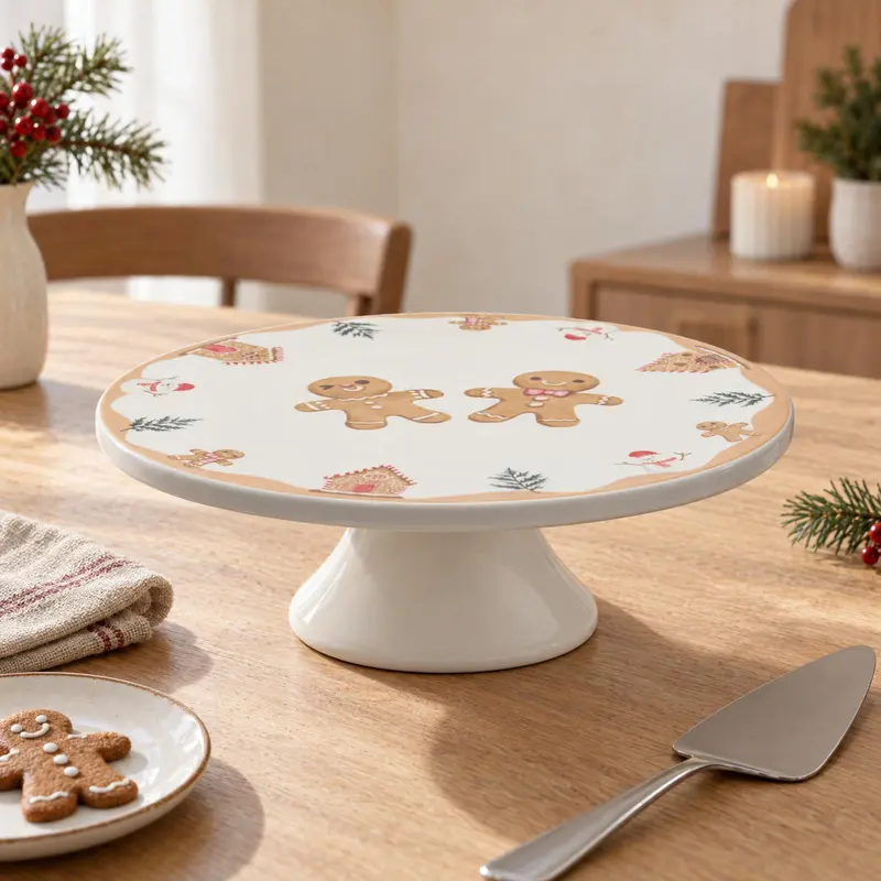 Patera na nóżce porcelanowa, Ø 28 x 9 cm