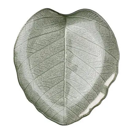 Patera szklana na ciasto LEAF, 28 cm