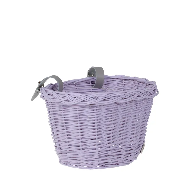 Paulus wicker bike basket for children, small bicycle basket with leather straps TheWickerStories