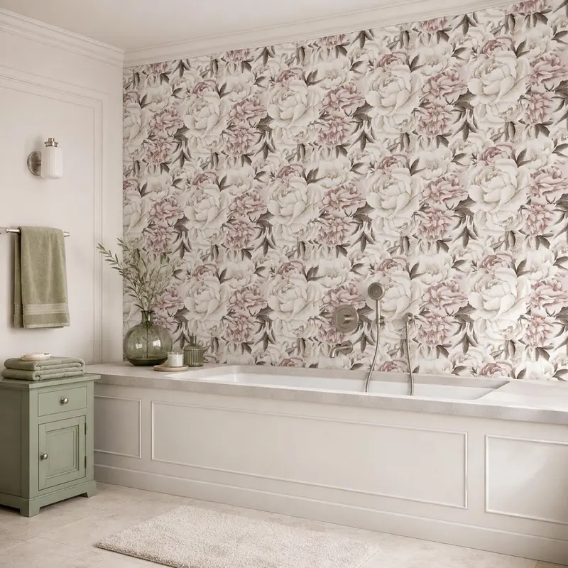 Peony Saturated – Tapeta na wymiar Aqua Zone