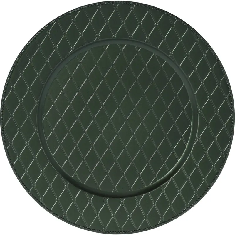 Podstawka dekoracyjna pod talerz, Ø 33 cm, zielony