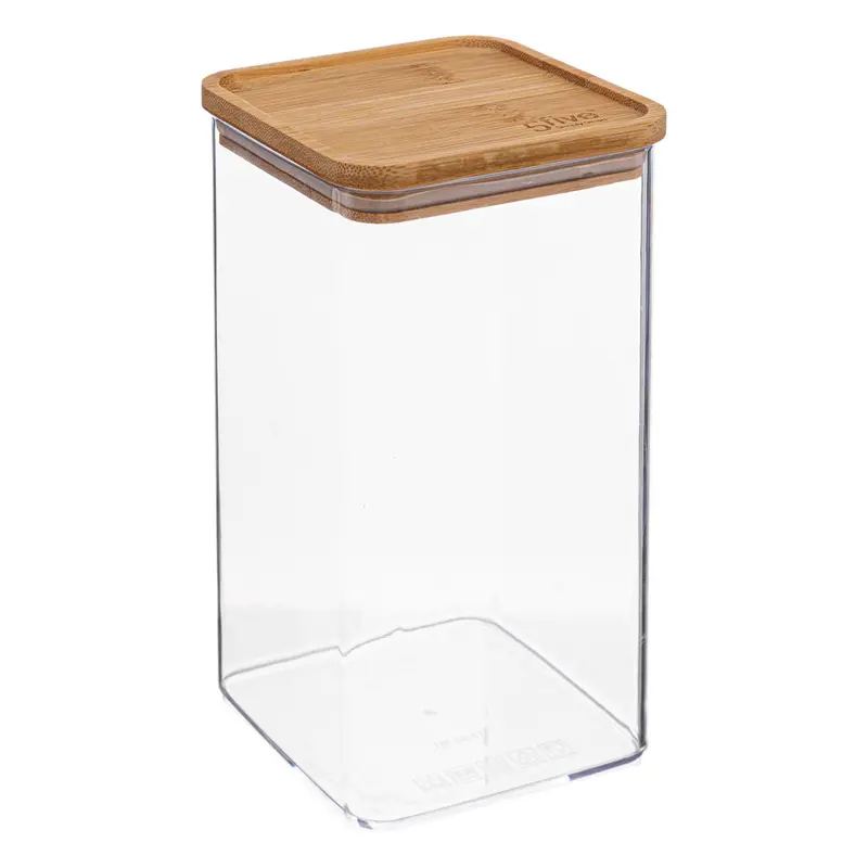 Pojemnik na produkty sypkie ESKE, bambusowa pokrywka, 1,5L