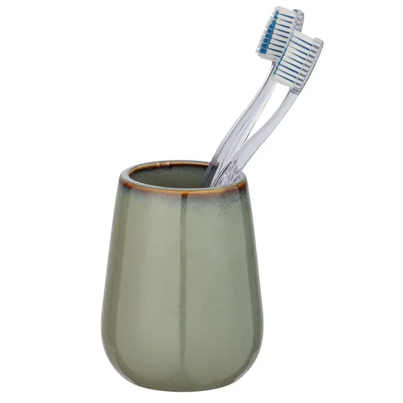 Pojemnik na szczoteczki do zębów SIRMIONE, ceramiczny, Ø 8 cm, WENKO