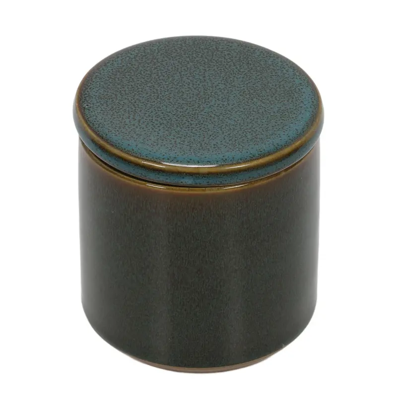 Pojemnik na waciki GREEN HARMONY, Ø 10 cm, ceramika