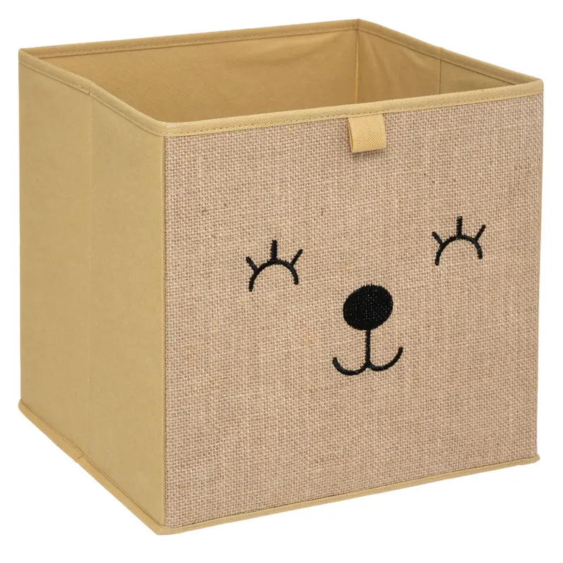Pojemnik na zabawki jutowy HAPPY PUPPY, 29 x 29 cm