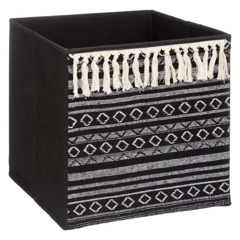 Pudełko do regału tekstylne TASSEL, 31 x 31 x 31 cm
