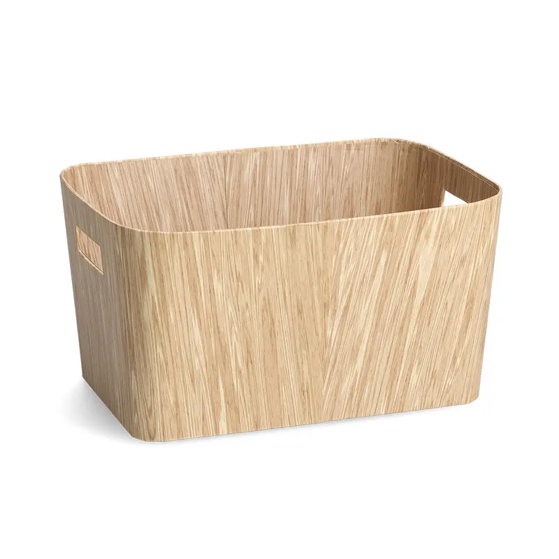 Pudełko z wytrzymałego kartonu WOOD, 34 x 24,5 x 18 cm