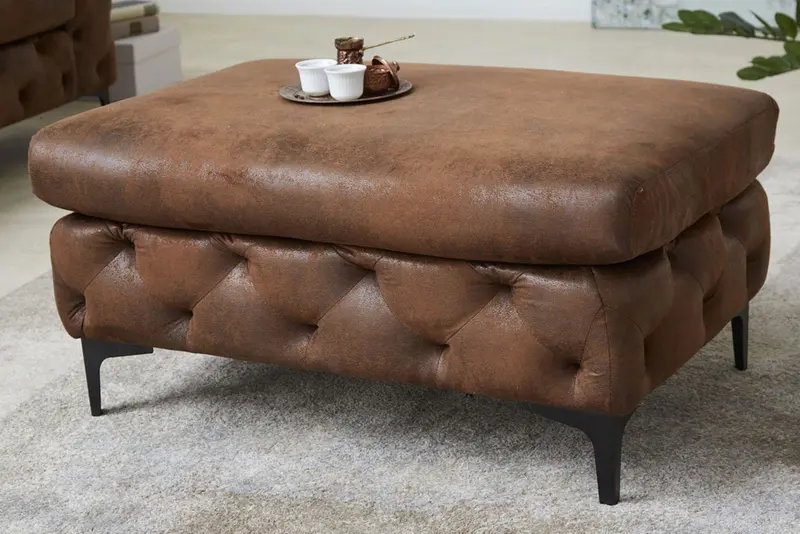 Pufa Modern Barock  antyczny brąz / 40466  / 44403 / INVICTA INTERIOR