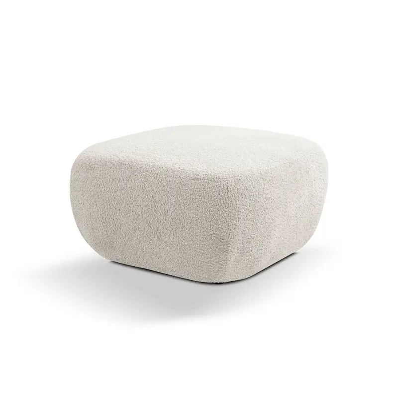 Pufa w stylu organic modern 75×39 cm, tkanina Abriamo | OLEMO