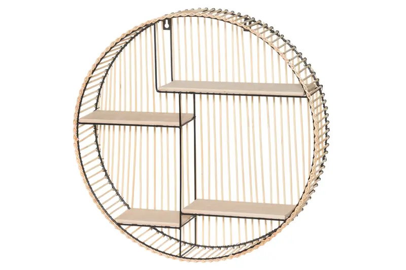 Rattanowa półka ścienna, Ø 50 cm