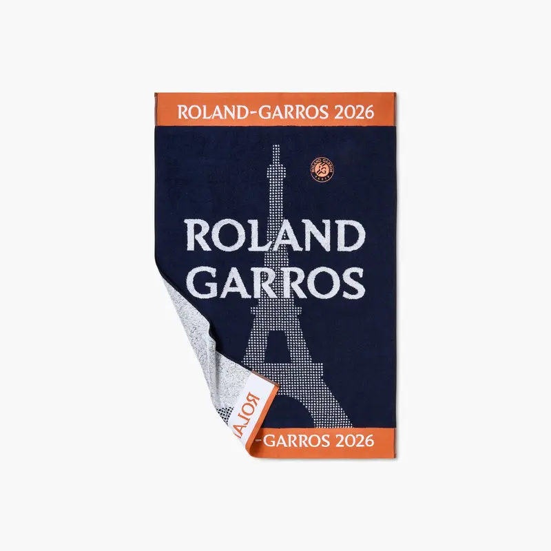 Ręcznik łazienkowy bawełna organiczna Roland-Garros 2026 granatowy / terre battue