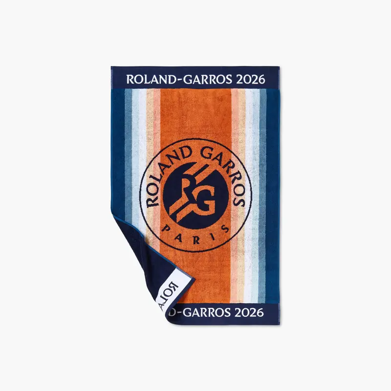 Ręcznik łazienkowy bawełna organiczna Roland-Garros 2026 zawodników wielokolorowy