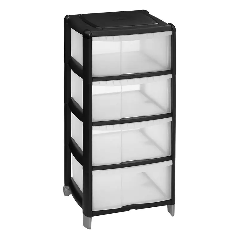 Regał plastikowy z szufladami PLAS, wys. 85 cm