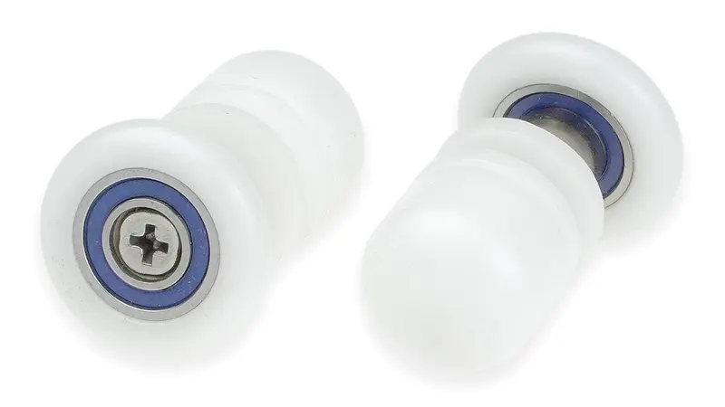Rolki pojedyncze do szyb 6 mm Biały