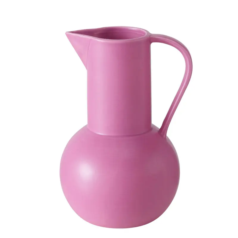 Różowy wazon dekoracyjny Zuky, matowa kamionka, wys. 25 cm