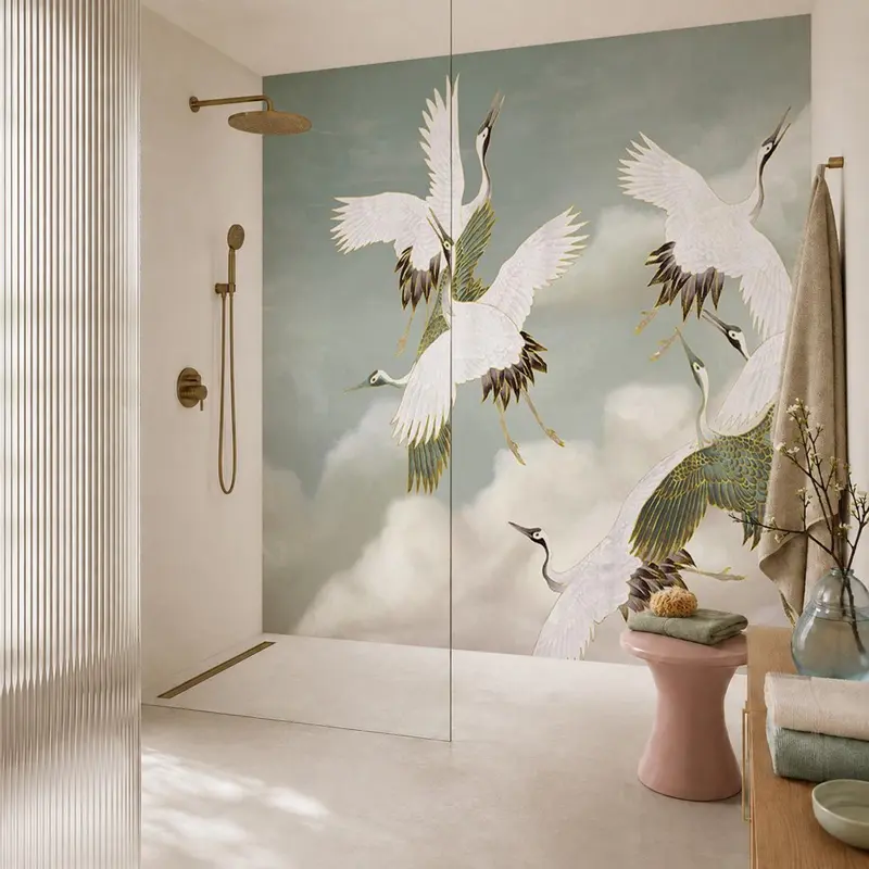 Sage Tsuru – Tapeta na wymiar Aqua Zone