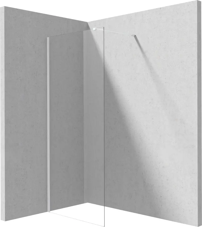 Ścianka prysznicowa walk-in 80 cm Prizma Biały Mat